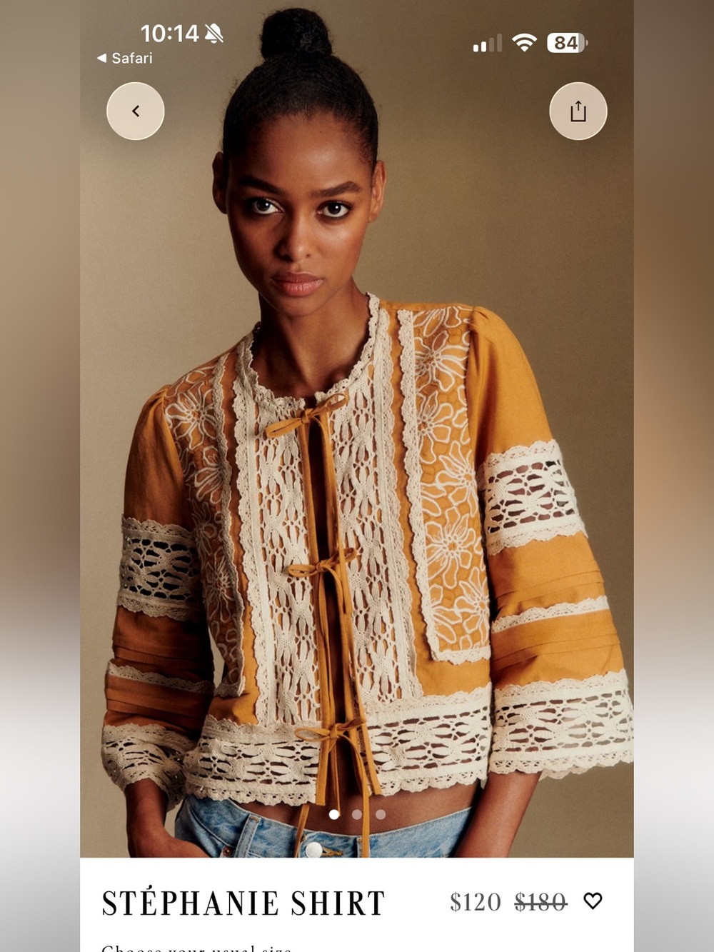 Sezane Stephanie tie top